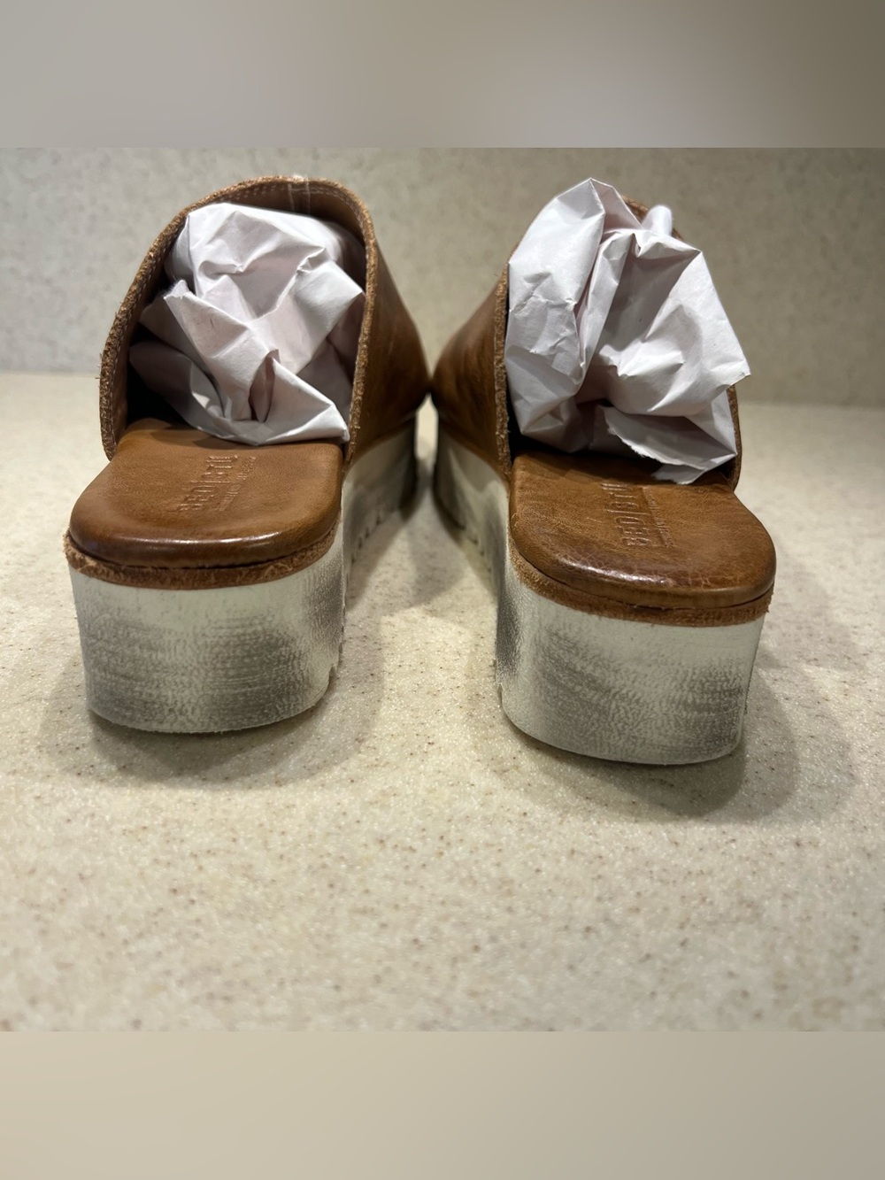 Bed Stu Fairlee II Leather Platform Slip On Sandal Size 8 - Picture 7 of 12